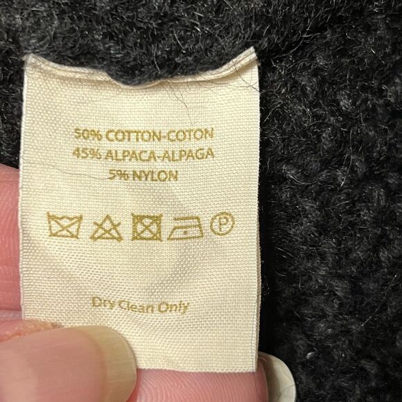 Free People Black All Mine Alpaca Chunky Knit Sweater Sz S - Picture 5 of 9